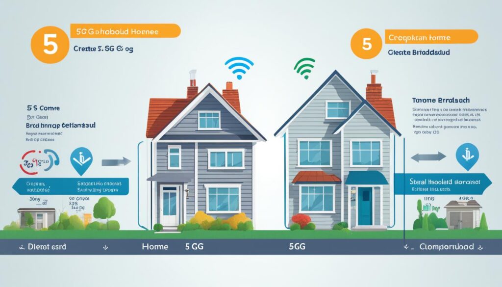 5G家居寬頻與傳統家居寬頻比較