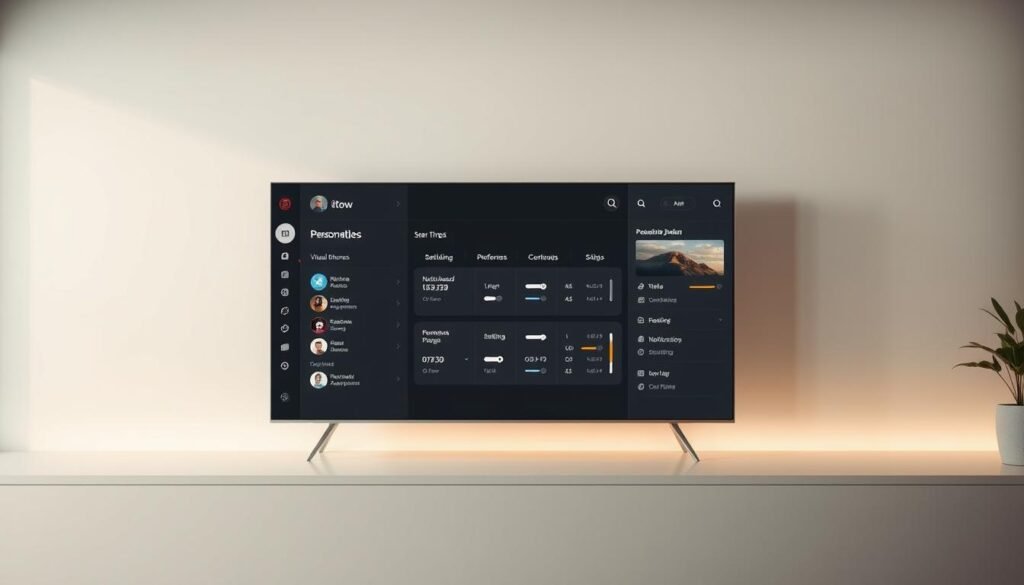 A modern, sleek interface with a clean, minimalist design. In the foreground, a personalized dashboard showcases various customizable settings and user preferences for the UTown entertainment platform. The middle ground features intuitive controls and toggles, allowing seamless adjustment of visual themes, audio settings, and notification preferences. The background gently fades into a soft, neutral palette, creating a calm and focused atmosphere. Subtle textures and gradients add depth and sophistication to the overall user experience. Ambient lighting casts a warm, inviting glow, enhancing the sense of personalization and user-centric design. A modern, sleek interface with a clean, minimalist design. In the foreground, a personalized dashboard showcases various customizable settings and user preferences for the UTown entertainment platform. The middle ground features intuitive controls and toggles, allowing seamless adjustment of visual themes, audio settings, and notification preferences. The background gently fades into a soft, neutral palette, creating a calm and focused atmosphere. Subtle textures and gradients add depth and sophistication to the overall user experience. Ambient lighting casts a warm, inviting glow, enhancing the sense of personalization and user-centric design.